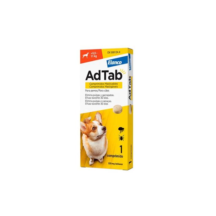 AdTab 225 Mg Perro 5,5-11 Kg.1Comp.