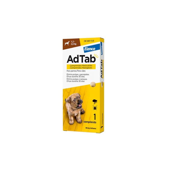 AdTab 56 Mg Perro 1,3-2,5 Kg.1Comp.