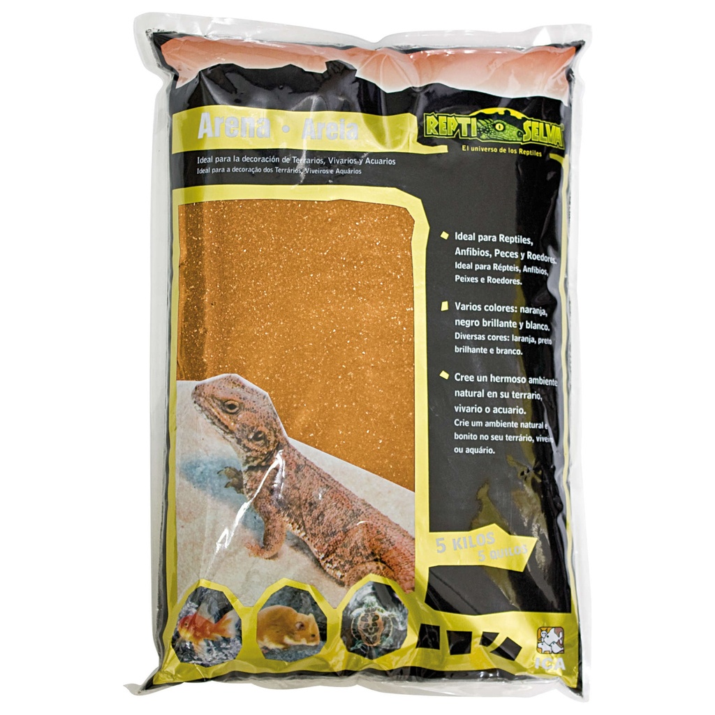 Arena Reptiselva Naranja 5kg