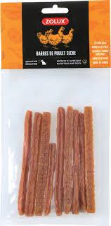 Barritas de Pollo Deshidratado 100 grs.   