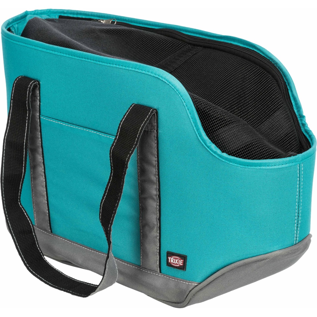 Bolsa Alea,  20x27x44 cm. Azul-petróleo/Gris