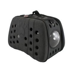 Bolso Gris con Ventana 43x30x33