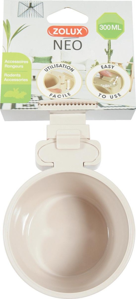 Comedero Plastic. Neo 300 ml. BEI