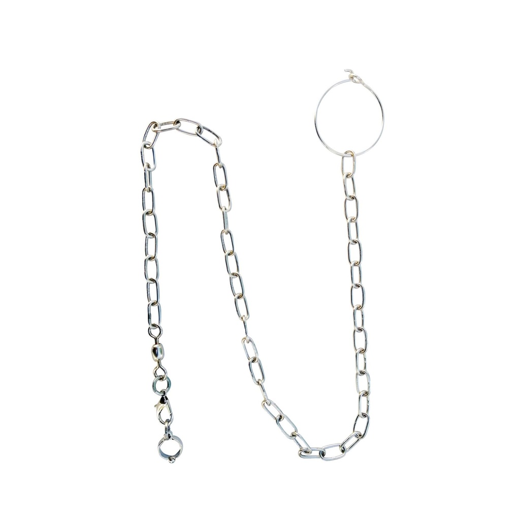 Cadena paj. 60 cm. 10 m/m arg. 5,5 cm.