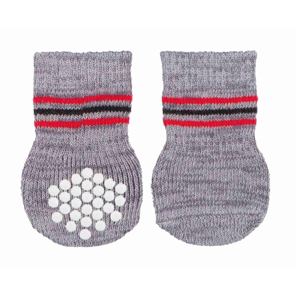 Calcetines Perro. Antideslizante. M-L. 2 Ud. Gris