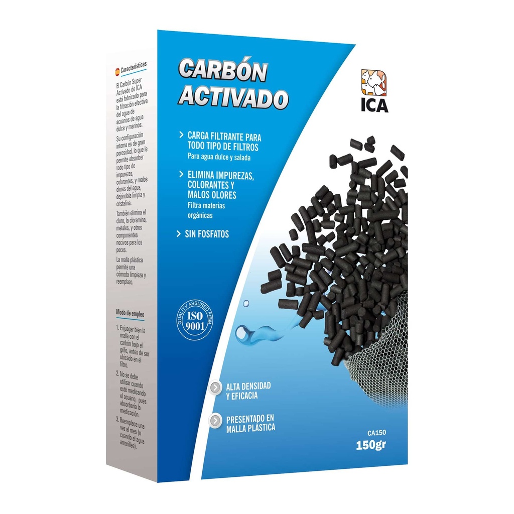 Carbon activado ICA 150 grs.
