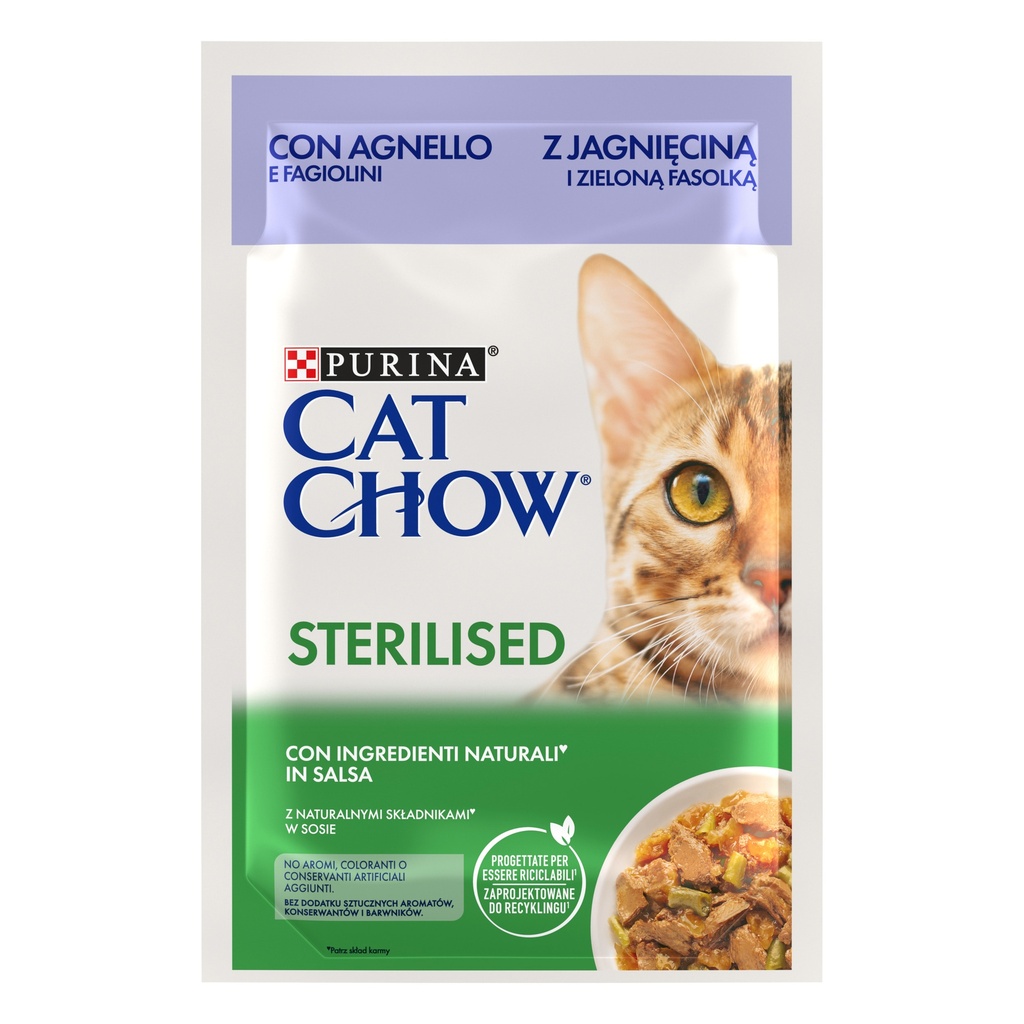 Cat Chow Sterilised Cordero 85 grs. 