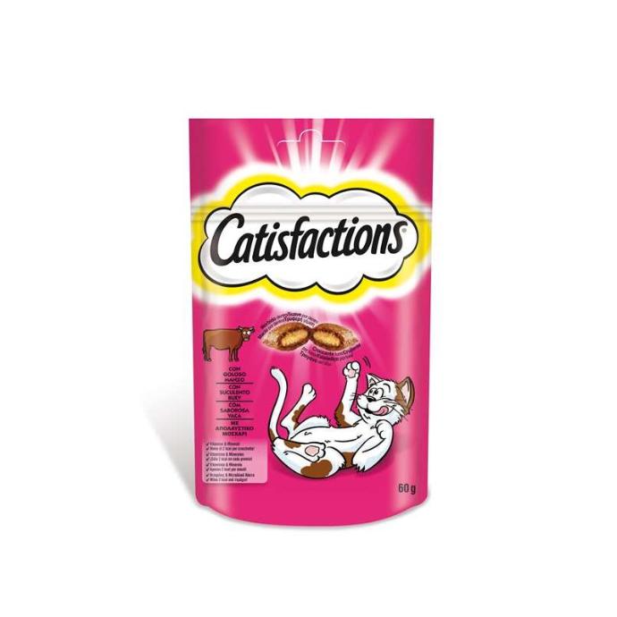 Catisfactions Snacks Buey 60 grs.