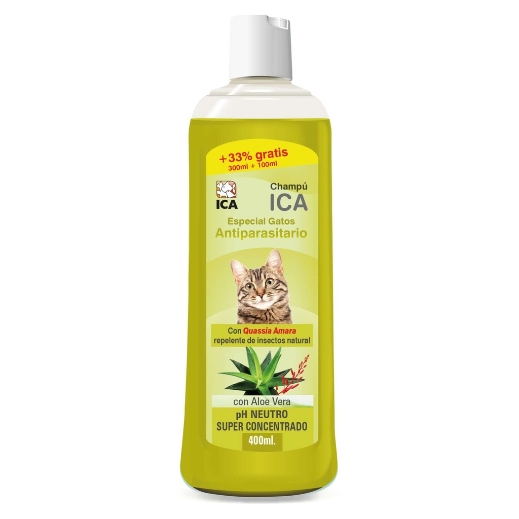 Champu Antiparasitario Gatos 400 ml. 