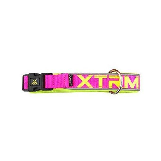 Collar X-Trm Neon Flash Fucsia 15mm X 28-35cm