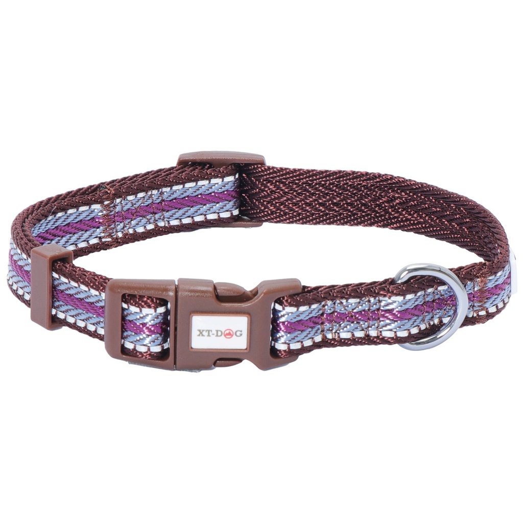 Collar franjas M 2 cm. malva    