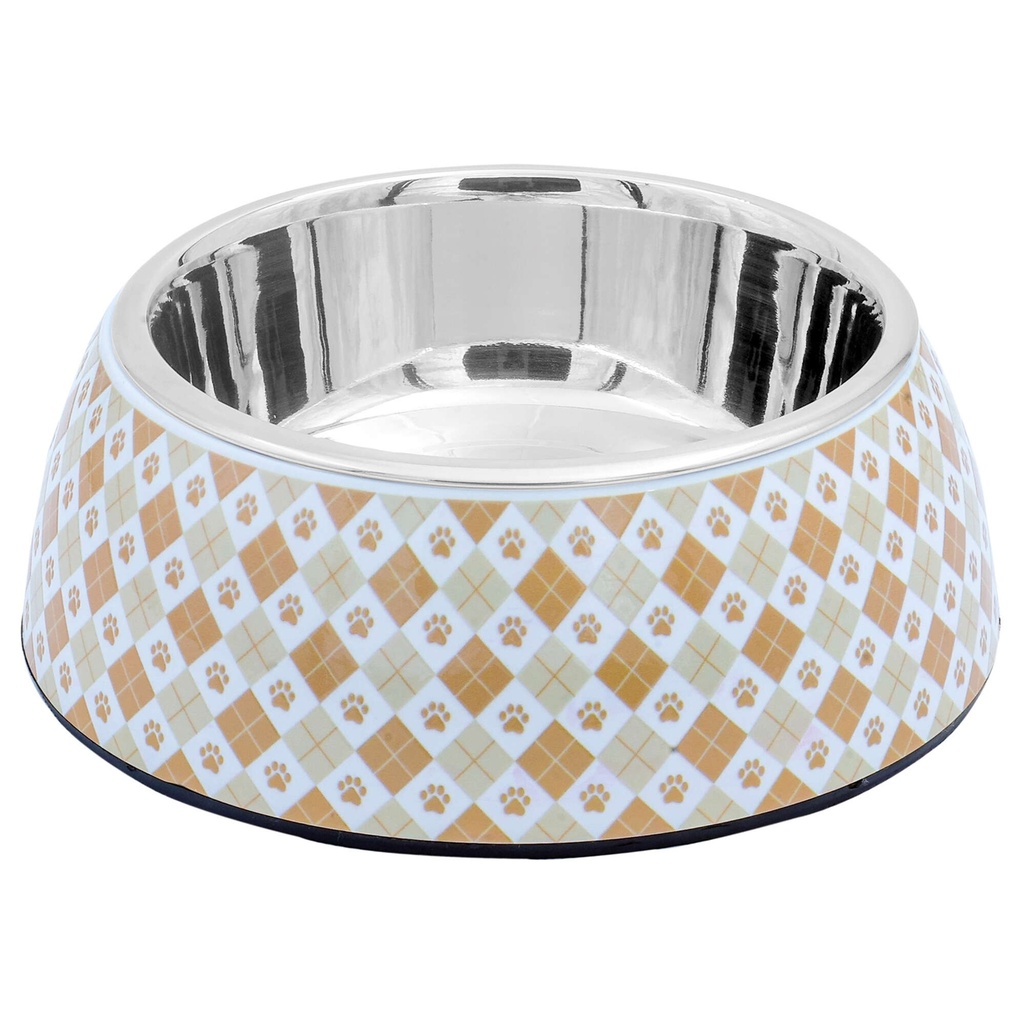 Comedero acero print vintage L     