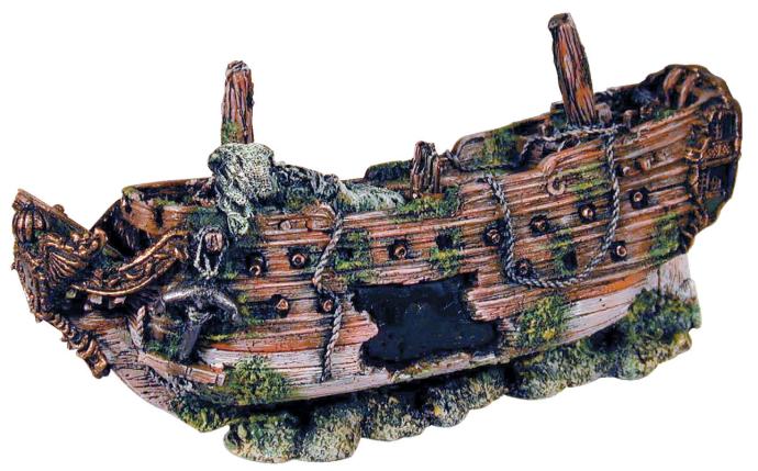 Deco Barco Hundido 30 cm.  