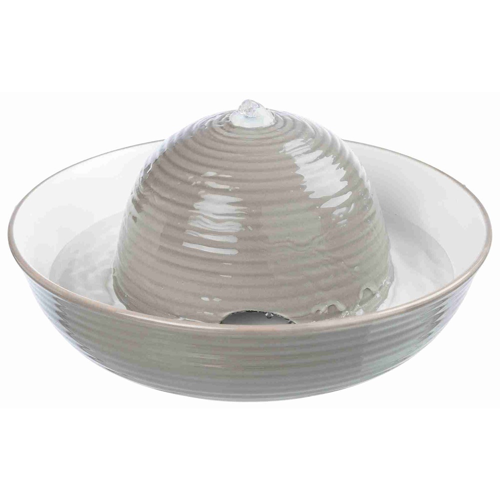 Fuente Autom. Ceramica Vital Flow, 1,5 L Gris-Blanco