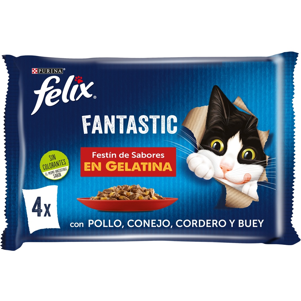Felix Fantastic Festín de Sabores 4x85 grs.