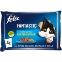 Felix Fantastic Festín del mar en Gelatina 4x85 grs.