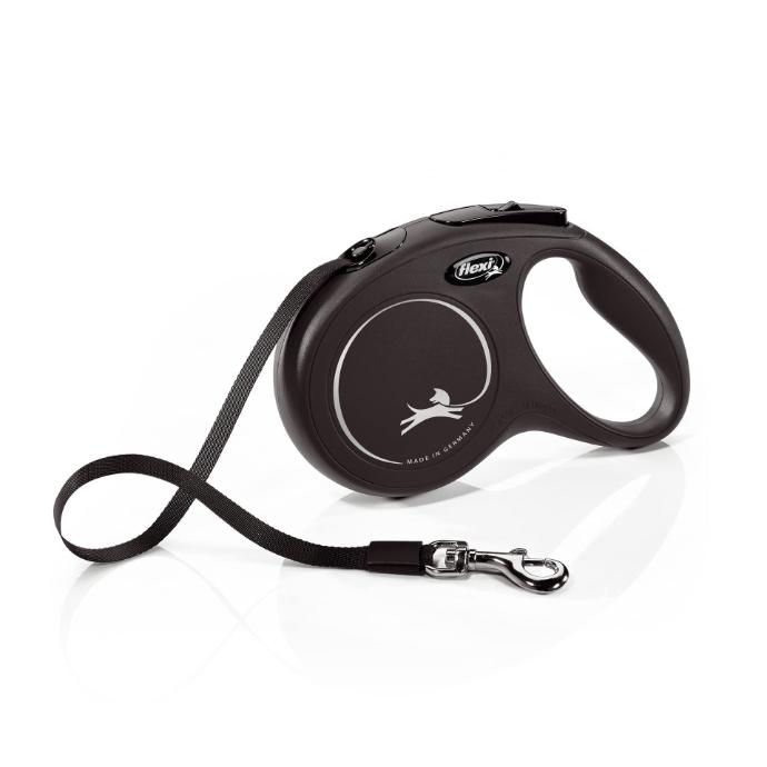 Flexi New CLASSIC Cinta, XS, 3 m, Negro