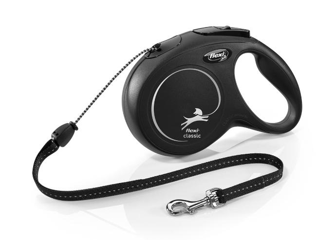 Flexi New Classic  S Cordón 8M negro 12 Kg. 