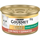 Gourmet Gold Mse Pato&Espinaca 85 grs.