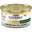 Gold Delicias Suculentas Pescado del Oceano 