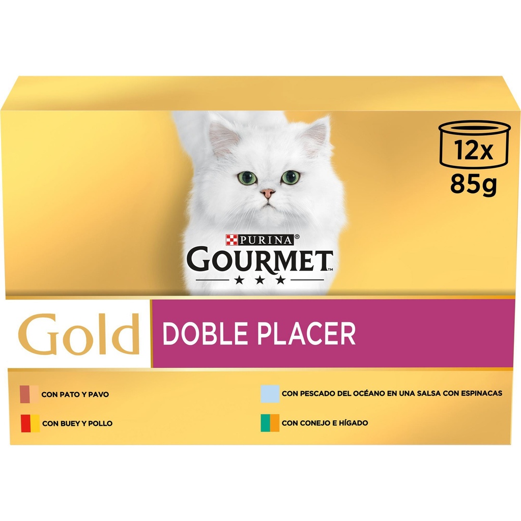 Gourmet Gold Duo T MV Buey/Pollo 85 grs. 