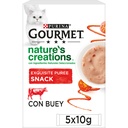 Gourmet Nature Buey/Tomate 5x10 grs.