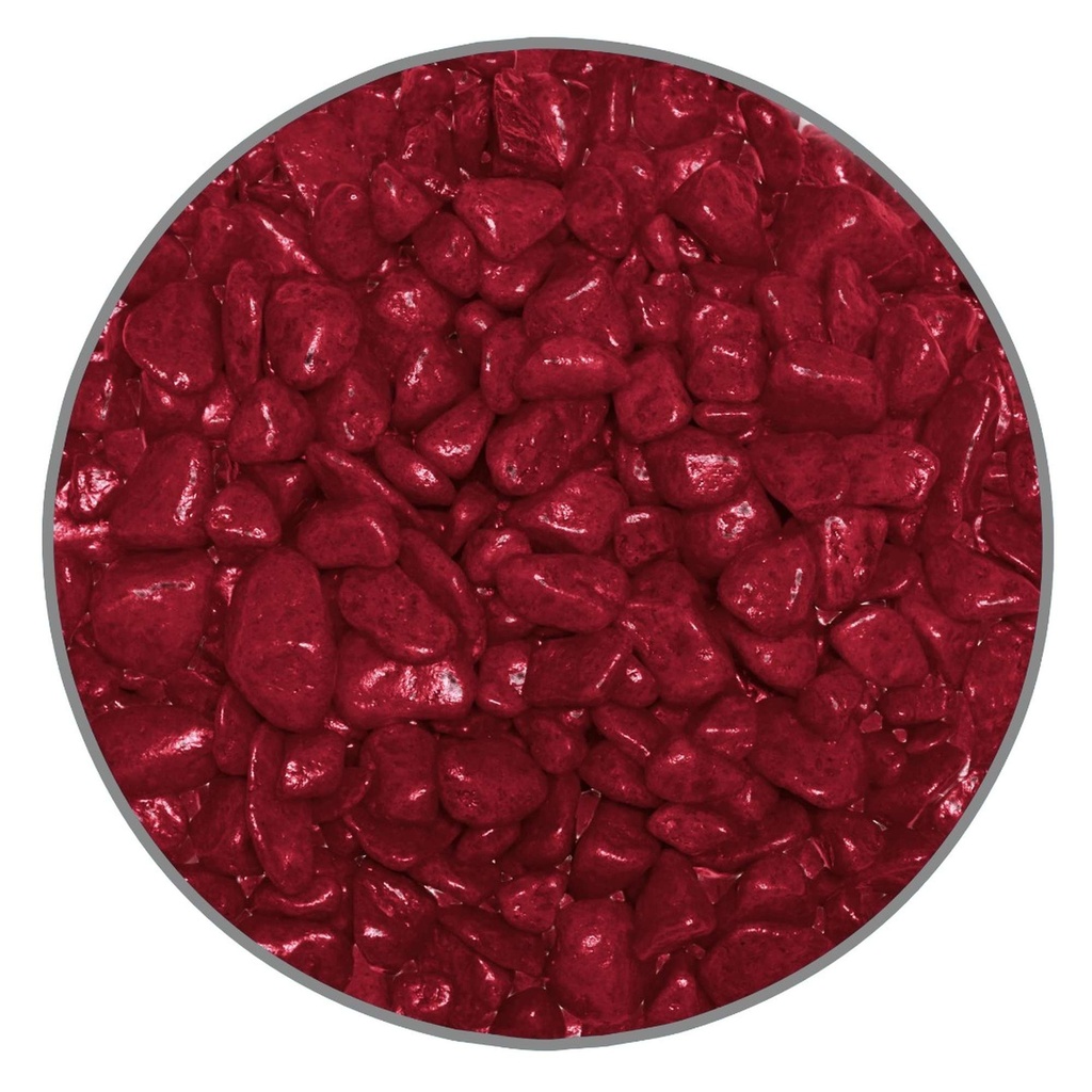Grava Premium de Color Roja 7mm 2kg