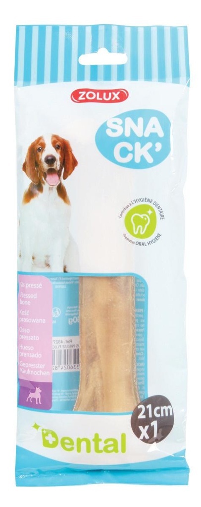 Hueso Prensado con Fluor 21 cm.  