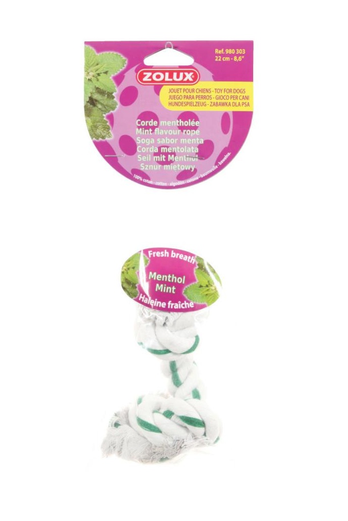 JUGUETE CUERDA MENTOLADA 22CM