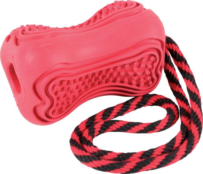 Juguete Caucho Cuerda Titan M Rojo  