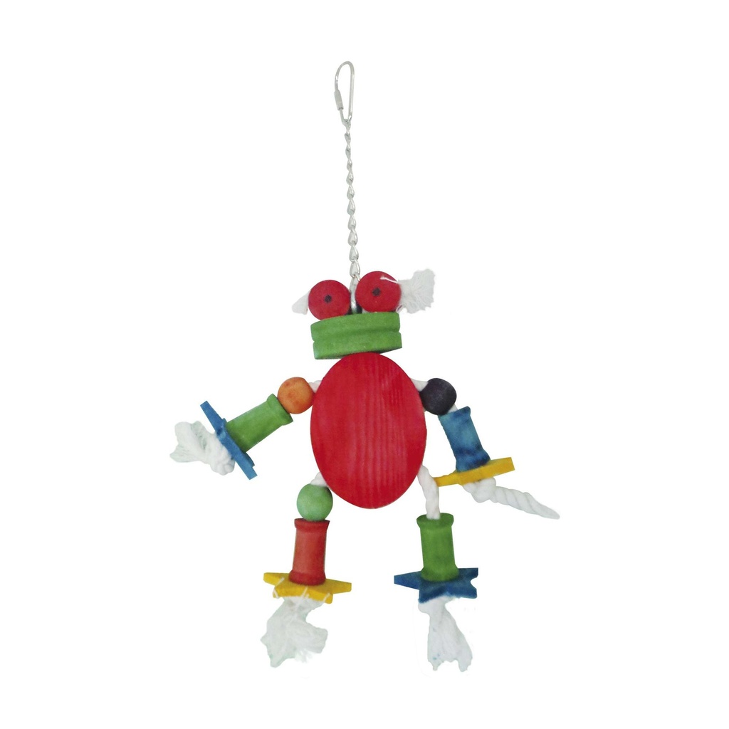Juguete pajaro monigote 30x15 cm