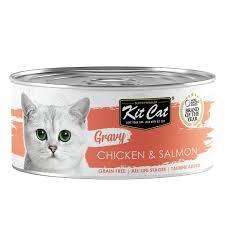 Kit Cat Lata Gravy - Pollo & Salmon  70 grs.  