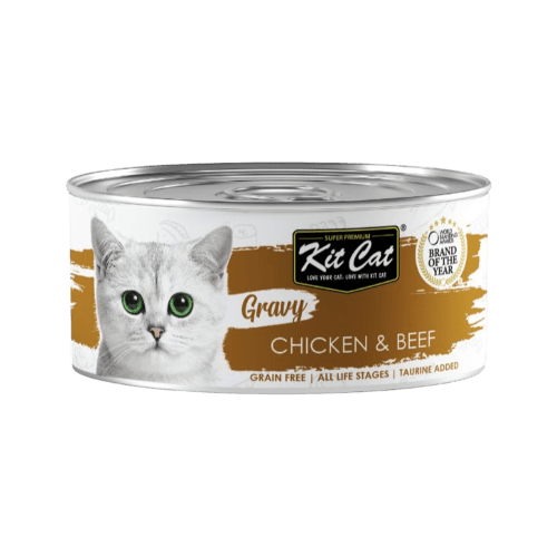 Kit Cat Lata Gravy - Pollo & Ternera  70 grs.  
