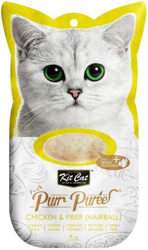 Kit Cat PurrPure - Pollo y Fibra (Hairball Control) 60g  