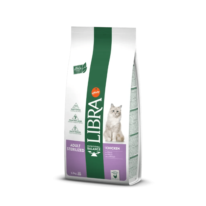 Libra Cat Sterilized Chicken 12 Kg. 