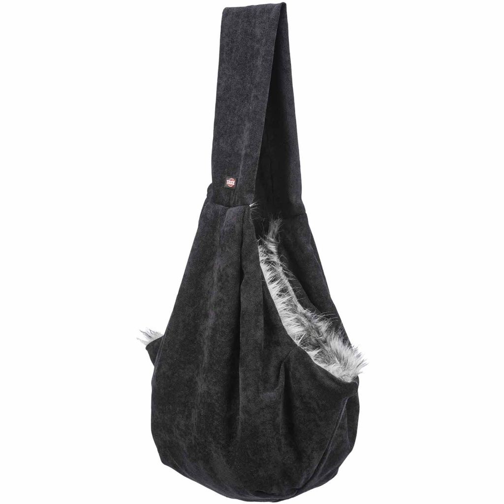 Mochila Frontal Soft, 22x20x60 cm. Negro/gris  