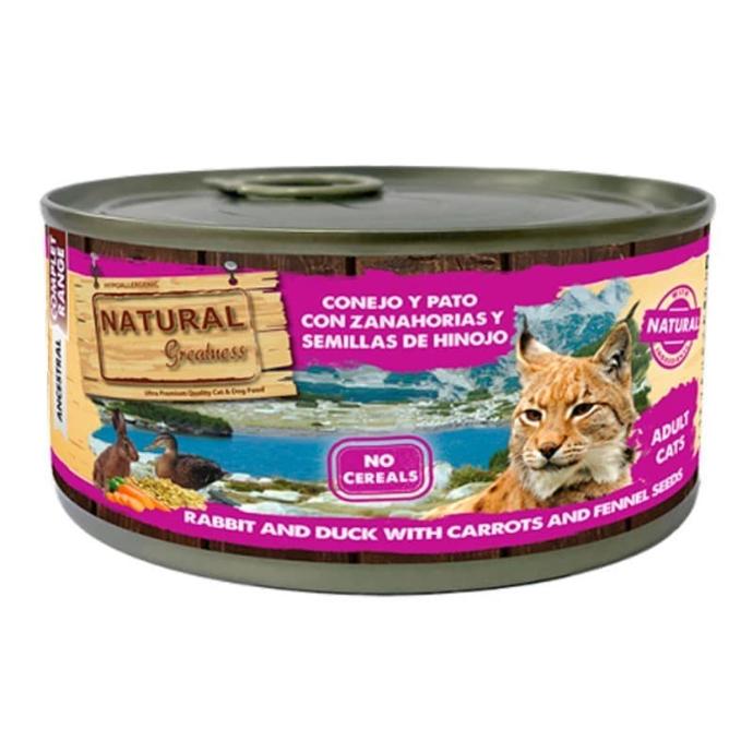 NGC Conejo y Pato con Zanahoria y Semillas 185 grs. 