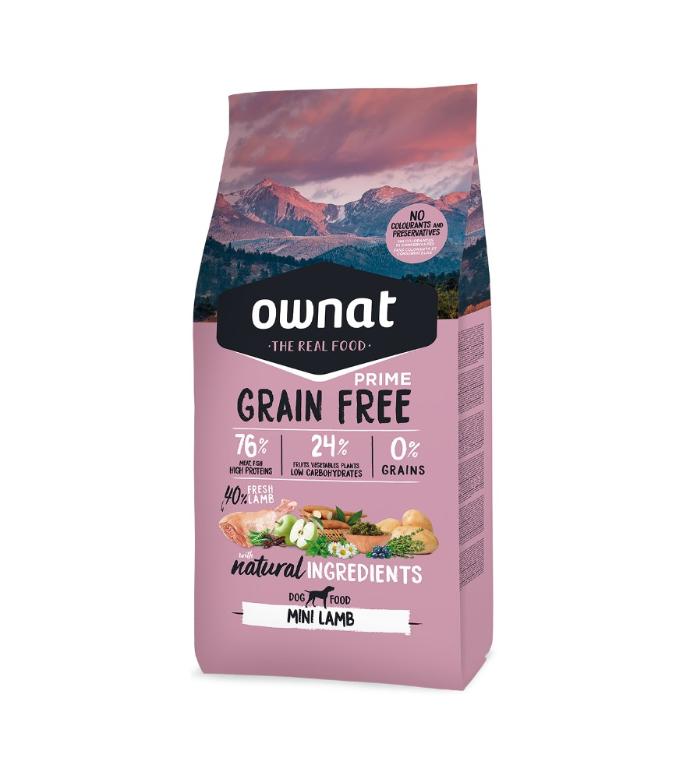 Ownat GF Prime Mini Adult Lamb 3 Kg.