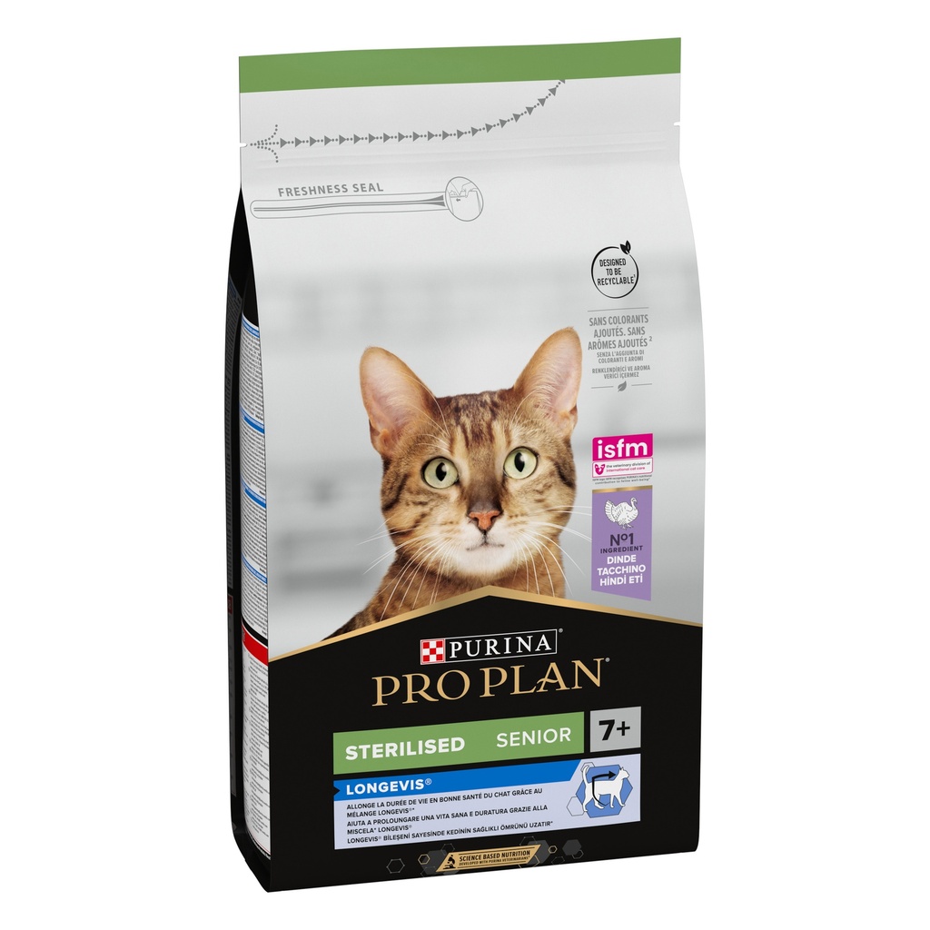 PP Gato STERILISED 7+ Pavo 1,5kg 