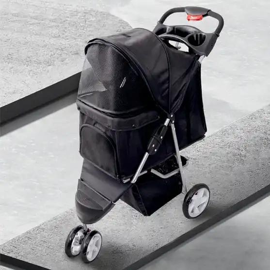 Pawise Cochecito Negro 3 Ruedas 68x46x100 cm. 