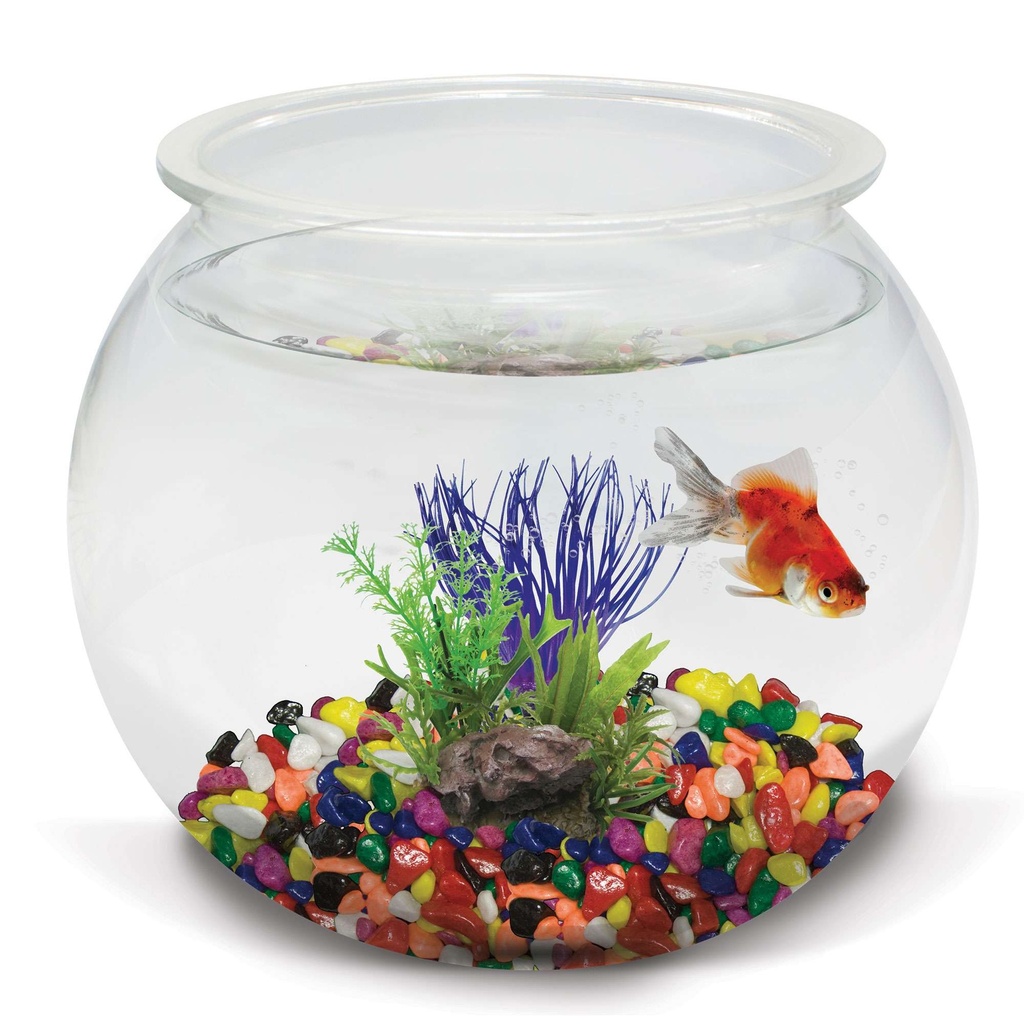 Pecera plastica redonda 21cm 4L