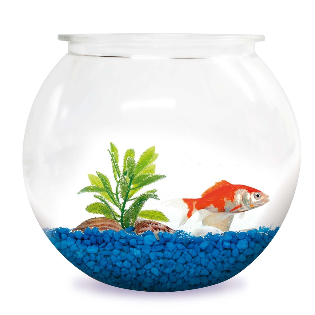 Pecera plastica redonda 25 cm. 8L