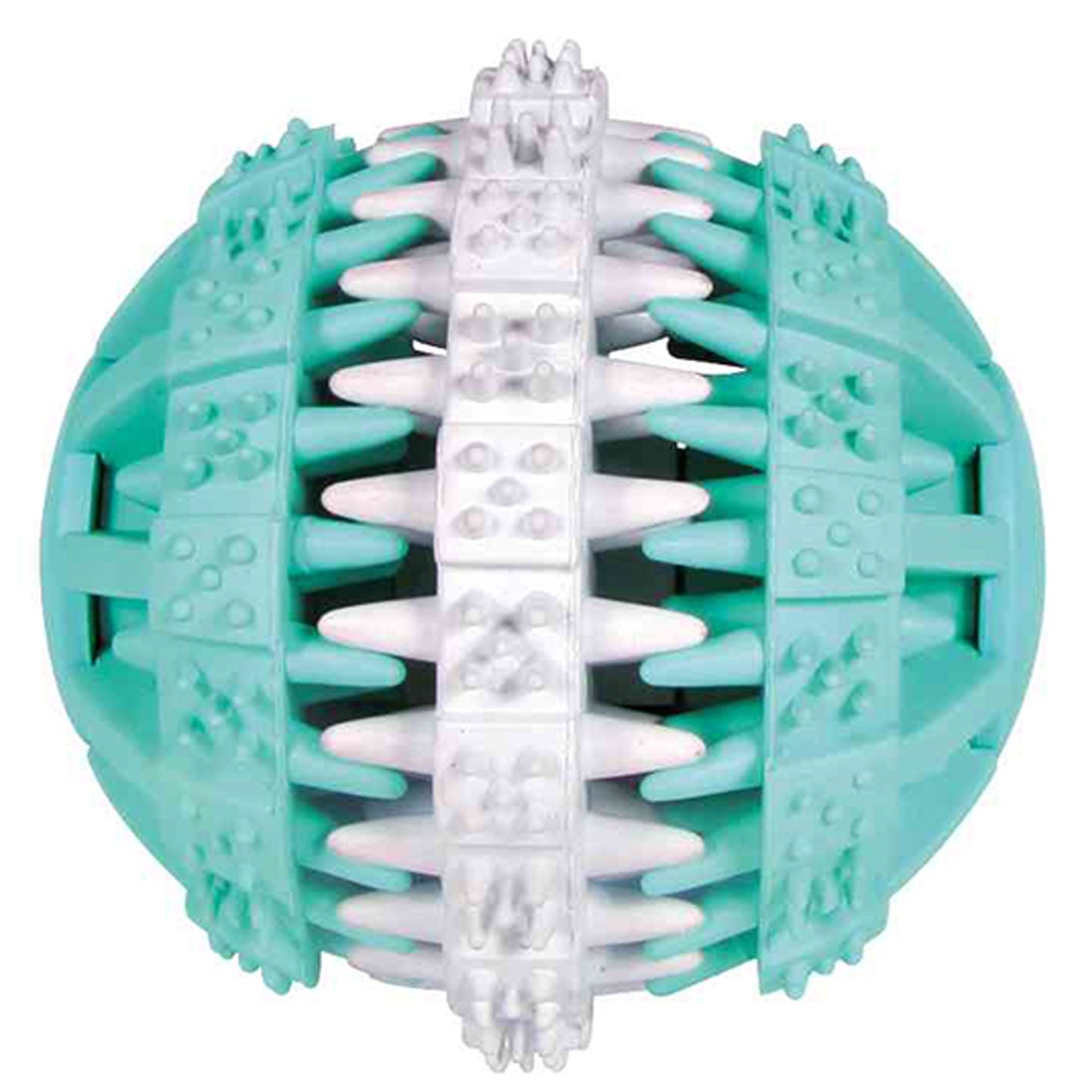 Pelota Denta Fun, Menta, Caucho Natural, 7 cm. 