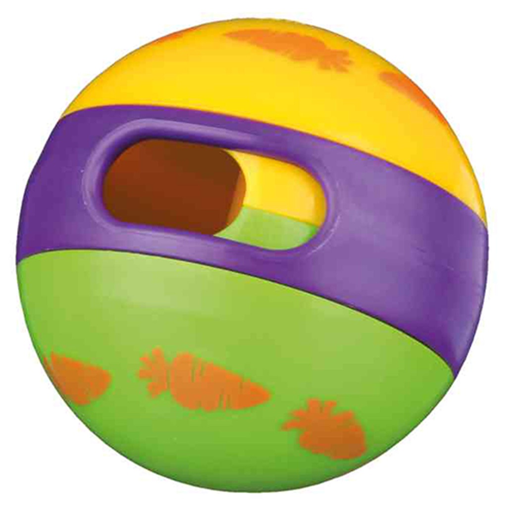Pelota de Snacks para Conejos, Plástico, 6cm.