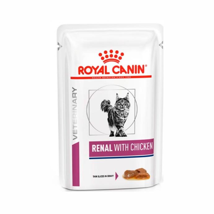 RC Vd Renal Cat Chicken Pouch 85Gr 