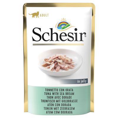 Schesir Gato Atun + Dorada Bolsa 85 grs.