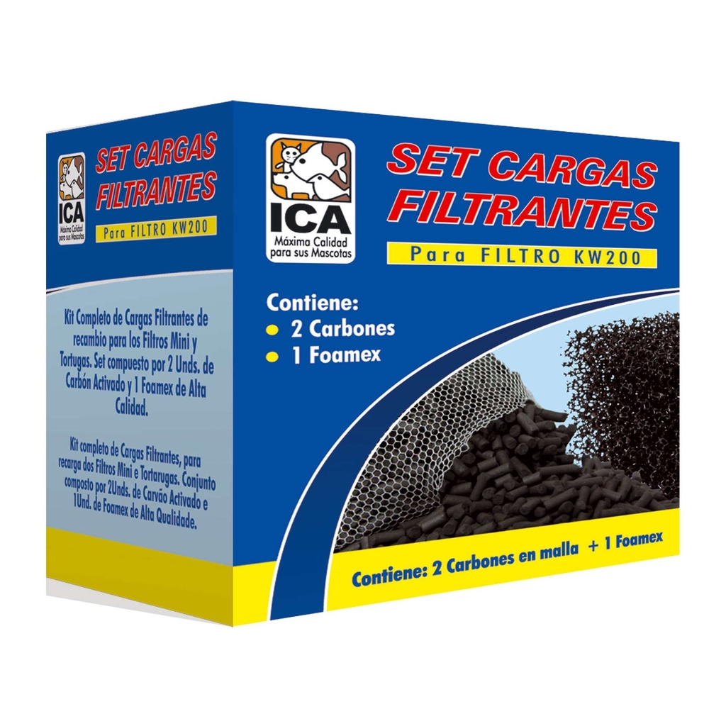 Set 2 carbón y un foamex para KW200