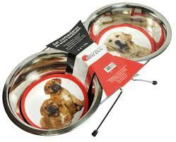 Set Comederos Acero Inox 2 X 1.75l.