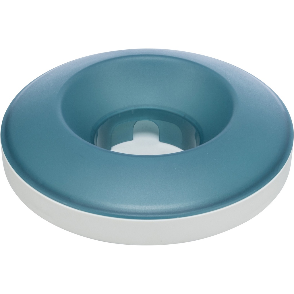 Slow Feeding Comedero Rocking Bowl, Gris/Azul 