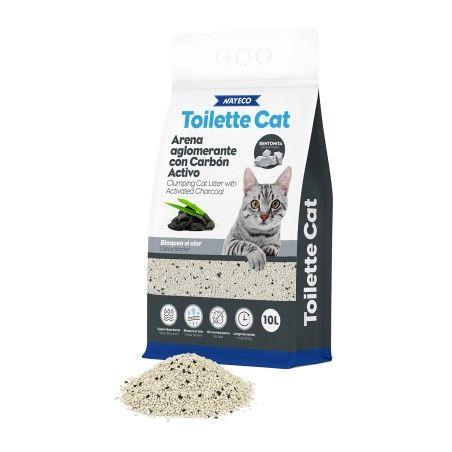 Toilette Cat Arena Aglo. Bentonita con Carbon Activo 10 L.